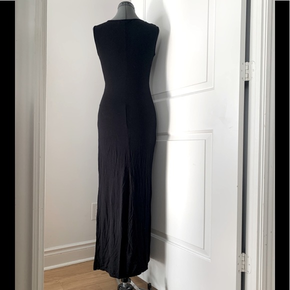 Black Light Knit Cut-Out Dress - Picture 3 of 3